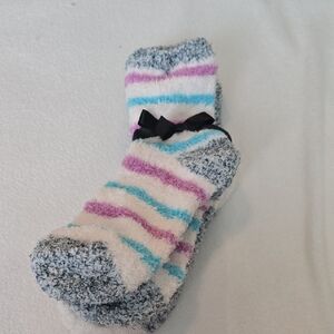 Cozy Striped Fuzzy Socks